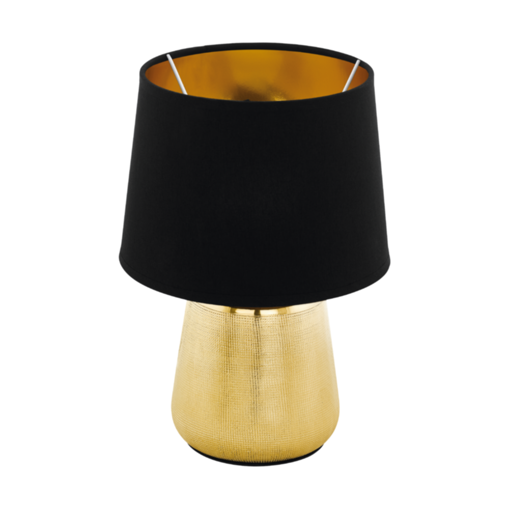 Lampe de table Manalba 1 noir/doré E14 - EGLO