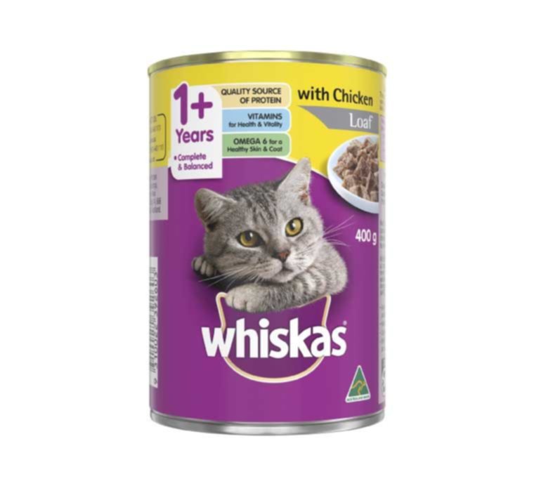 Aliment humide chat adulte Poulet 400 g - WHISKAS®