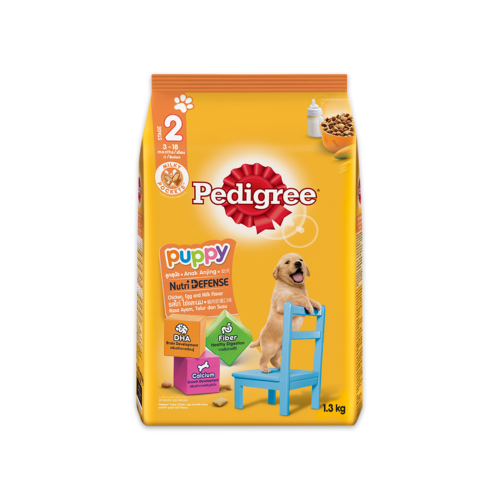 Croquettes chiot au Poulet, Oeuf & Lait 1,3 kg - PEDIGREE®