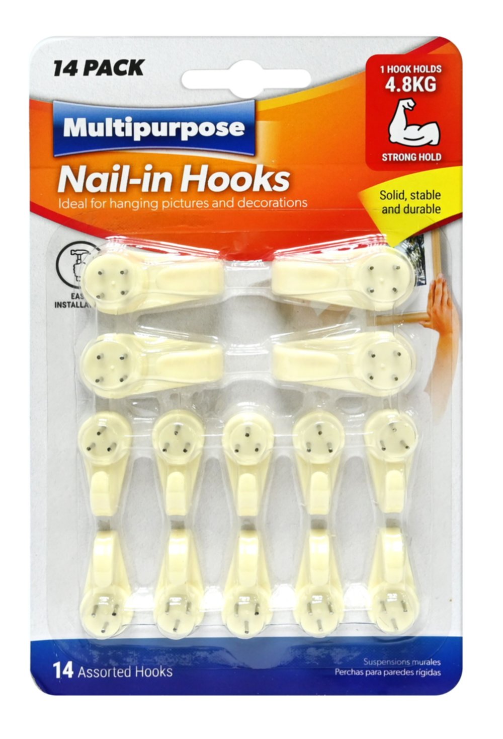 Crochets muraux 14 pièces - UBL