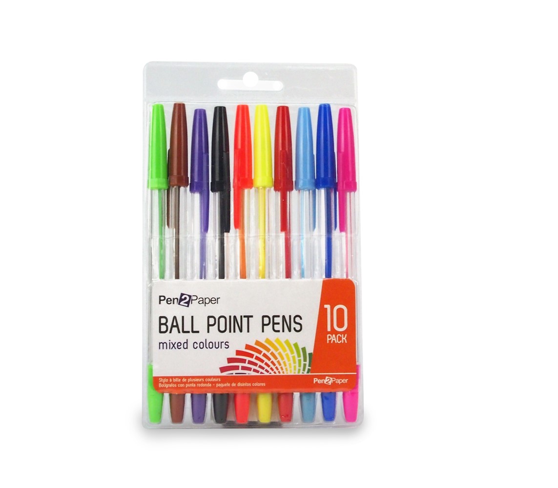 Lot de 10 stylos couleurs - UBL