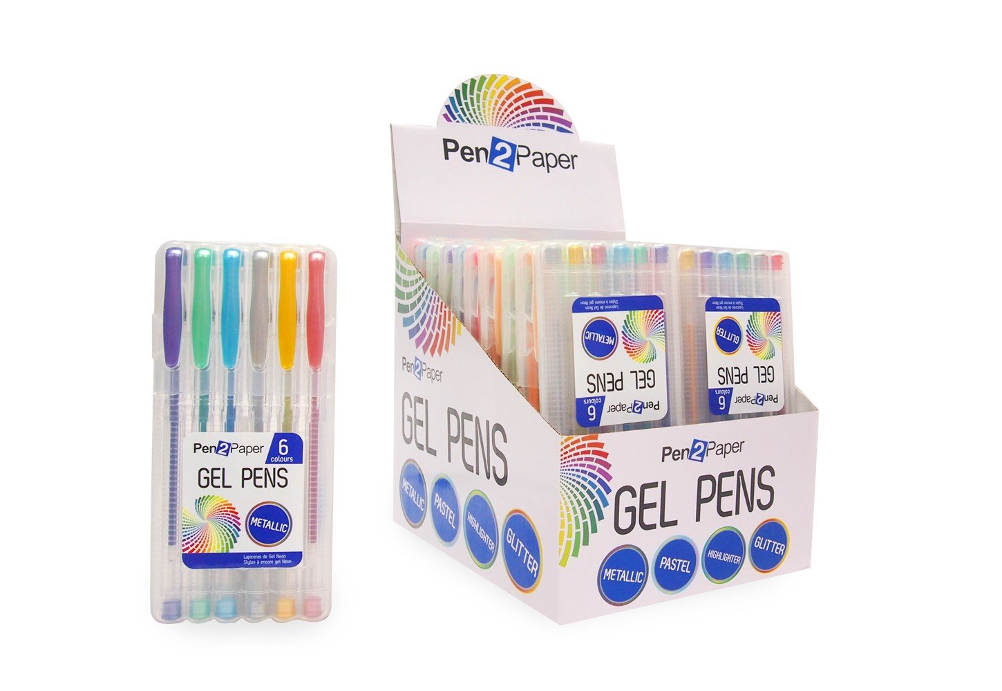 Lot de 6 crayons à gel de couleur - UBL