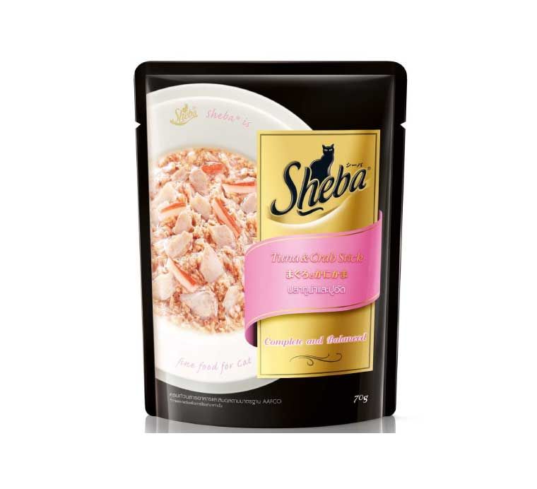 Aliment humide chat adulte Thon & Crabe 70 g - SHEBA®