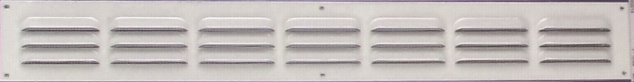 grille alu blanc 400x50mm - avec moustiquaire - AUTOGYRE