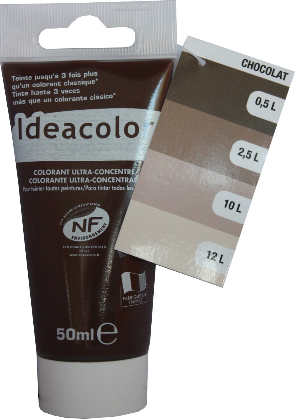 Colorant universel pour peinture chocolat glacé 50ml - IDEACOLOR