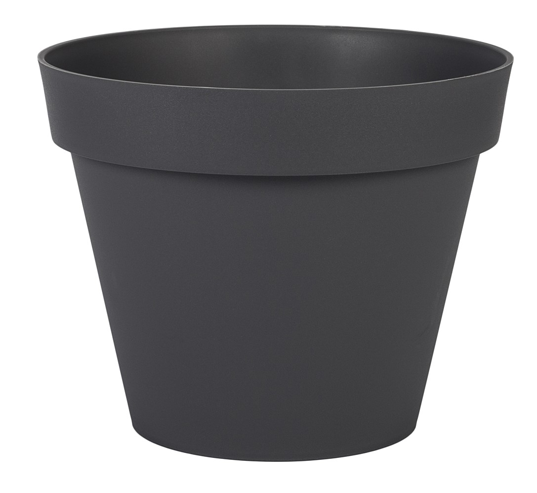 Pot Toscane rond ⌀ 30 cm gris anthracite - EDA