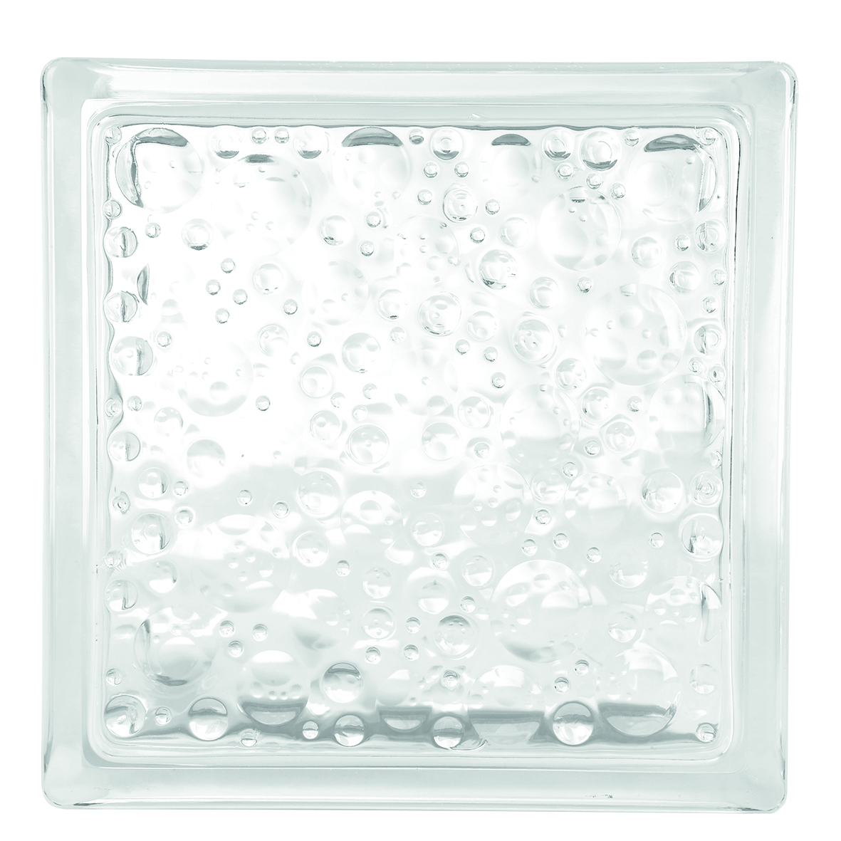Brique de verre Savona bulles 19x19x8cm - VITRABLOK