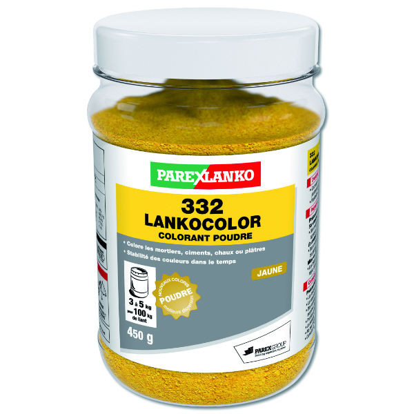 Colorant pour mortier et ciment Lankocolor jaune 450g - PAREXLANKO