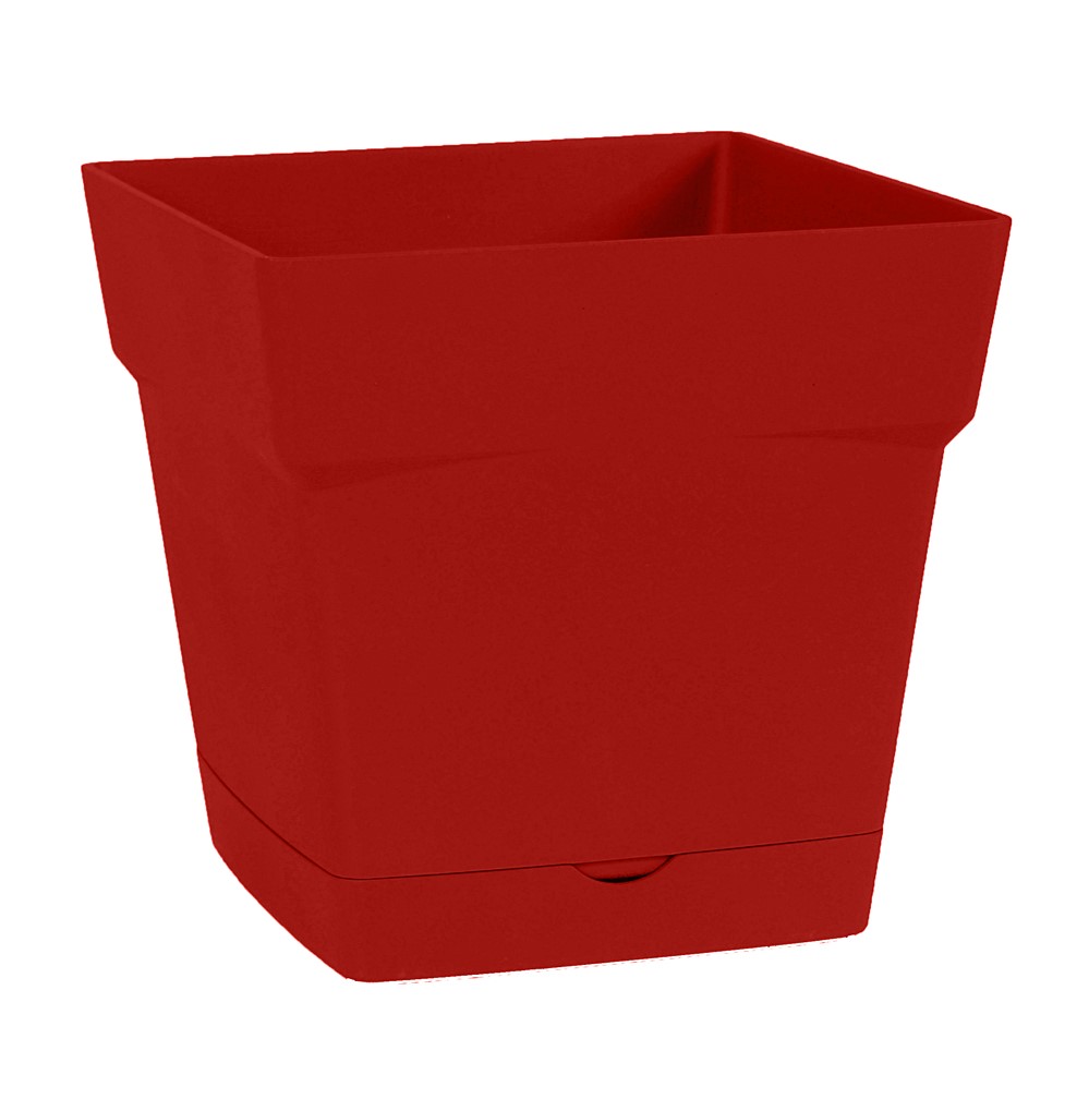 Pot carré Toscane 3,4L rouge Rubis - EDA