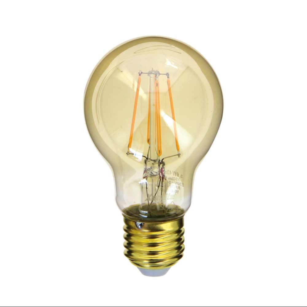 Ampoule led déco filament ambrée E27 400lm 4W blanc chaud - XANLITE