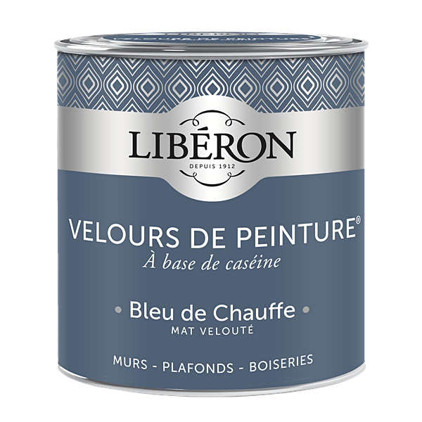 Peinture multisupport velours bleu de chauffe 0,5L - LIBERON