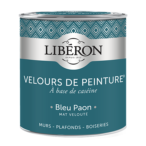 Peinture multisupport velours bleu paon 0,5L - LIBERON