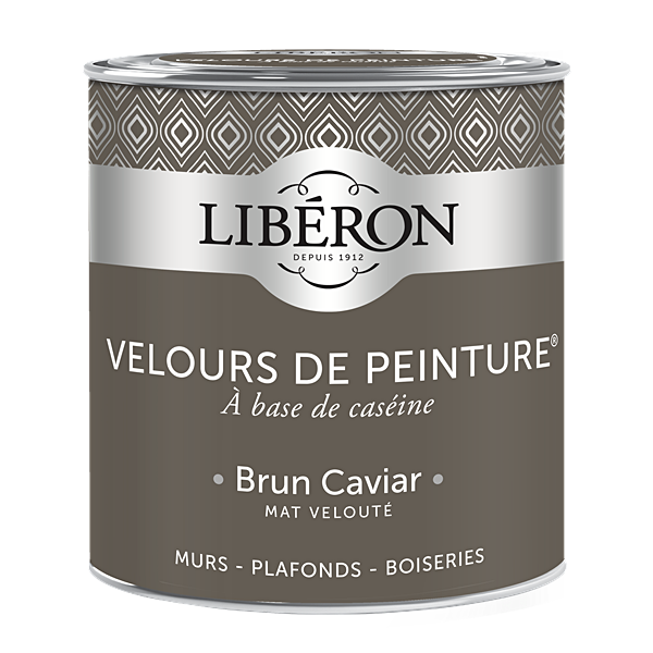 Peinture multisupport velours brun caviar 0,5L - LIBERON