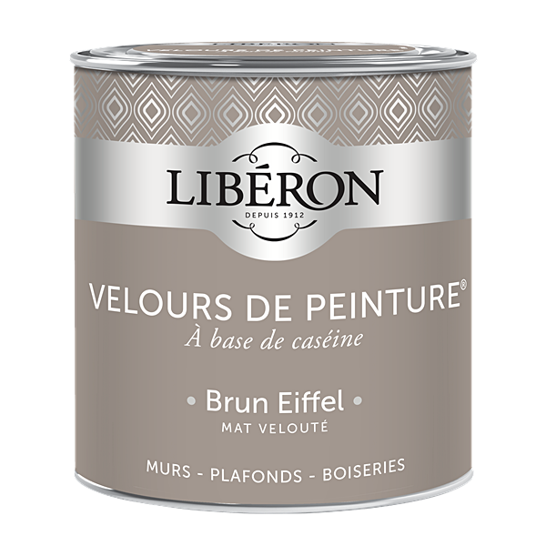 Peinture multisupport velours brun Eiffel 0,5L - LIBERON
