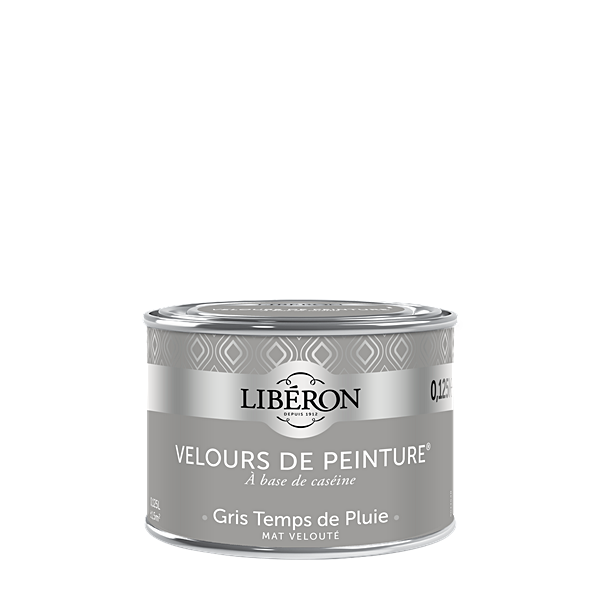 Peinture multisupport velours gris temps de pluie 125ml - LIBERON