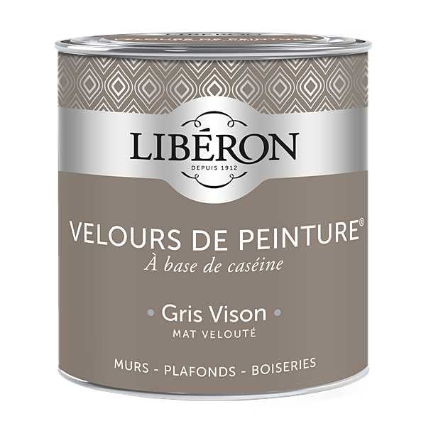 Peinture multisupport velours gris vison 0,5L - LIBERON