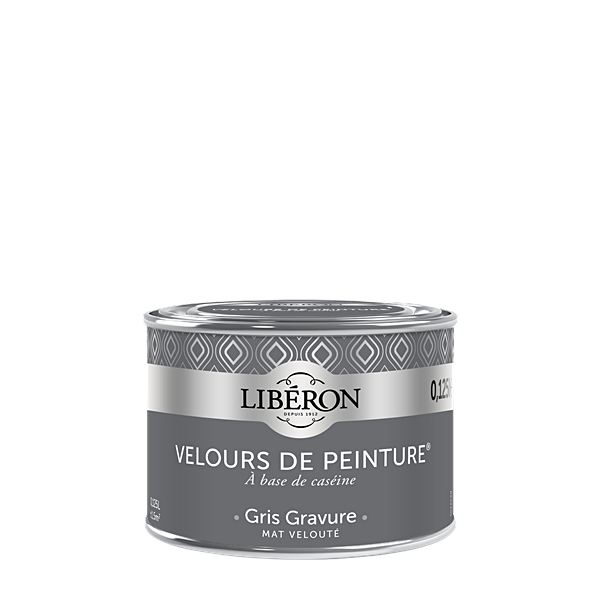 Peinture multisupport velours gris gravure 125ml - LIBERON