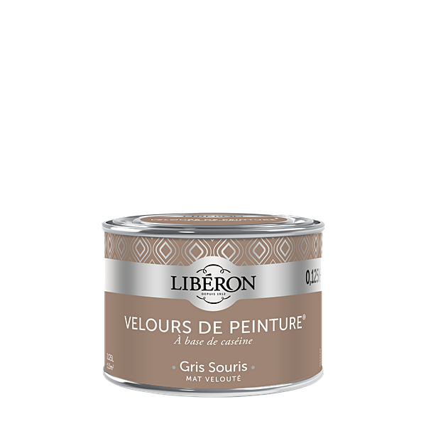 Peinture multisupport velours gris souris 125ml - LIBERON