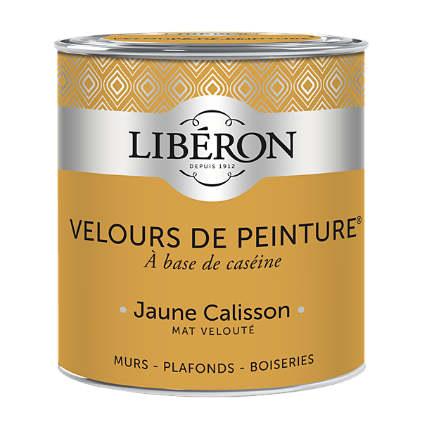 Peinture multisupport velours jaune calisson 0,5L - LIBERON