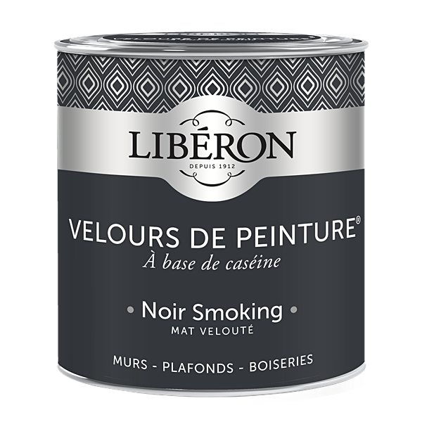Peinture multisupport velours noir smoking 0,5L - LIBERON