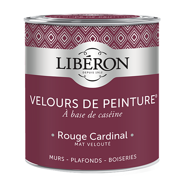 Peinture multisupport velours rouge cardinal 0,5L - LIBERON