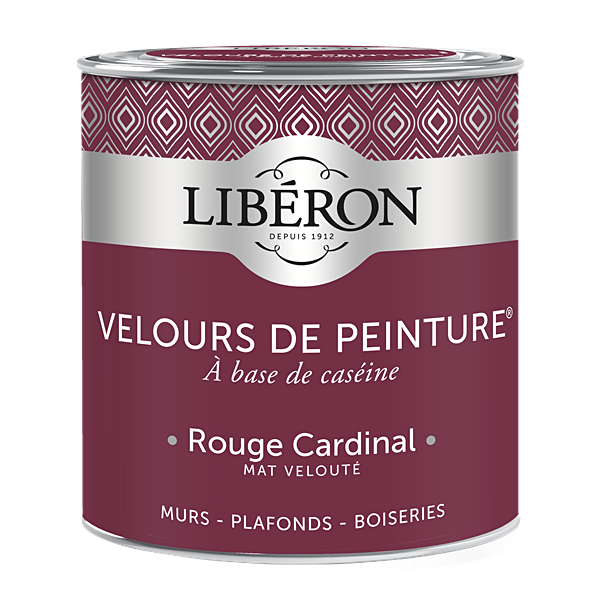 Peinture multisupport velours rouge cardinal 0,5L - LIBERON