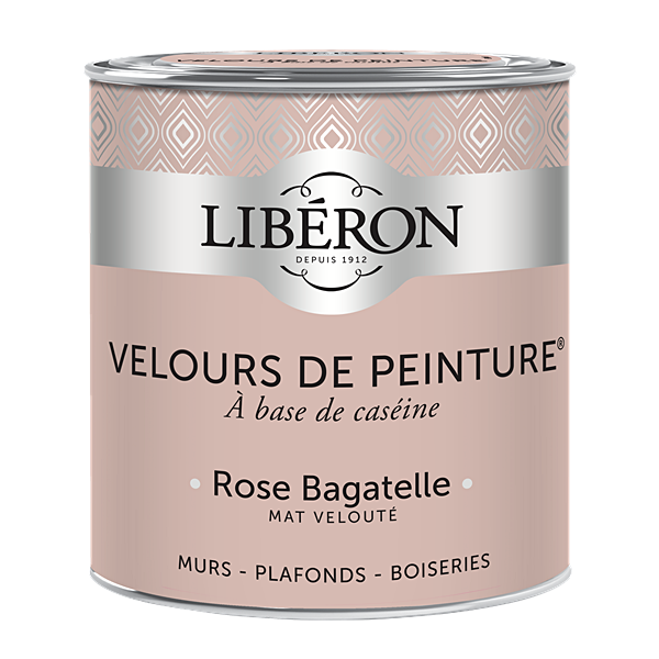 Peinture multisupport velours rose bagatelle 0,5L - LIBERON