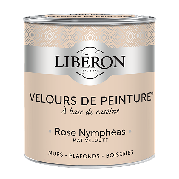 Peinture multisupport velours rose nymphéas 0,5L - LIBERON