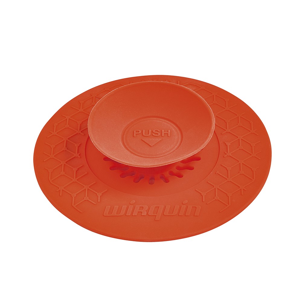 Bouchon silicone universel 2 en 1 Ø110 mm rouge - WIRQUIN