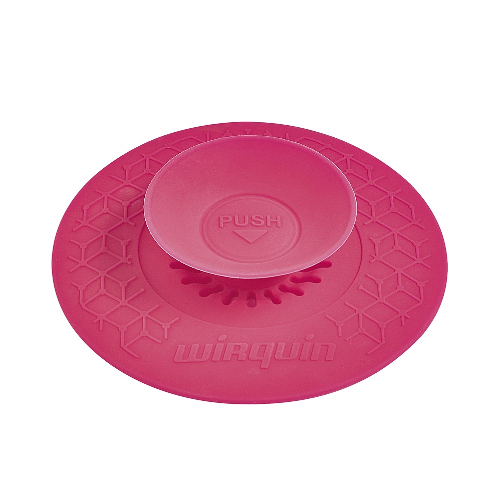 Bouchon silicone universel 2 en 1 Ø110 mm rose - WIRQUIN