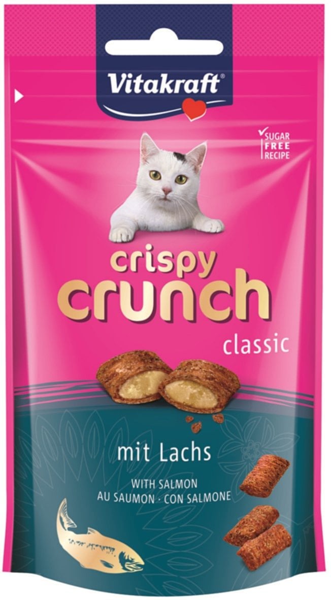 Friandise saumon pour chat Crispy Crunch 60gr - VITAKRAFT