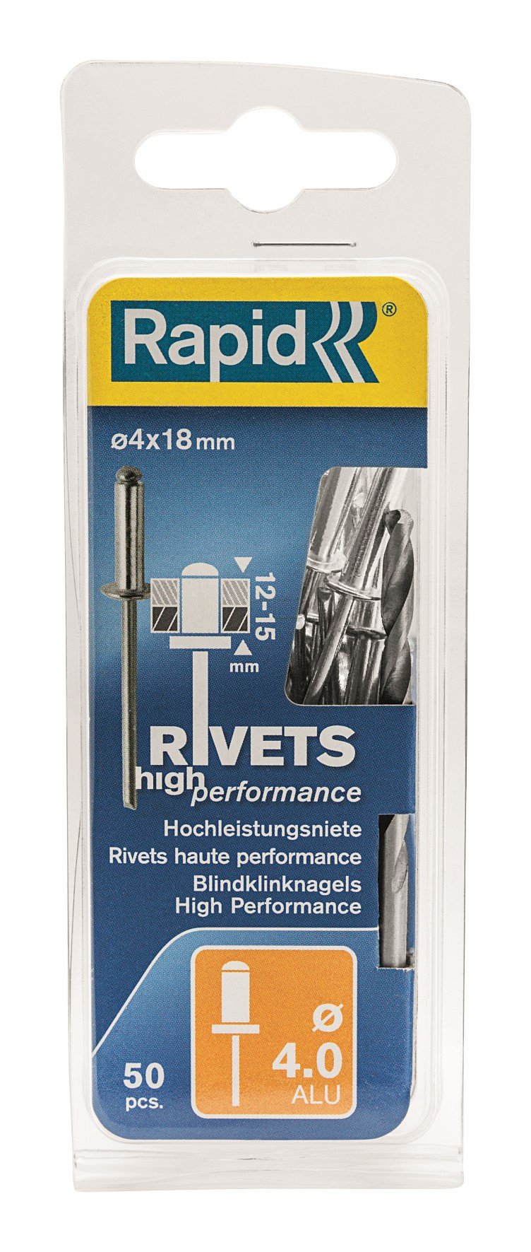 Rivets hautes performances  ø 4 x 18 mm