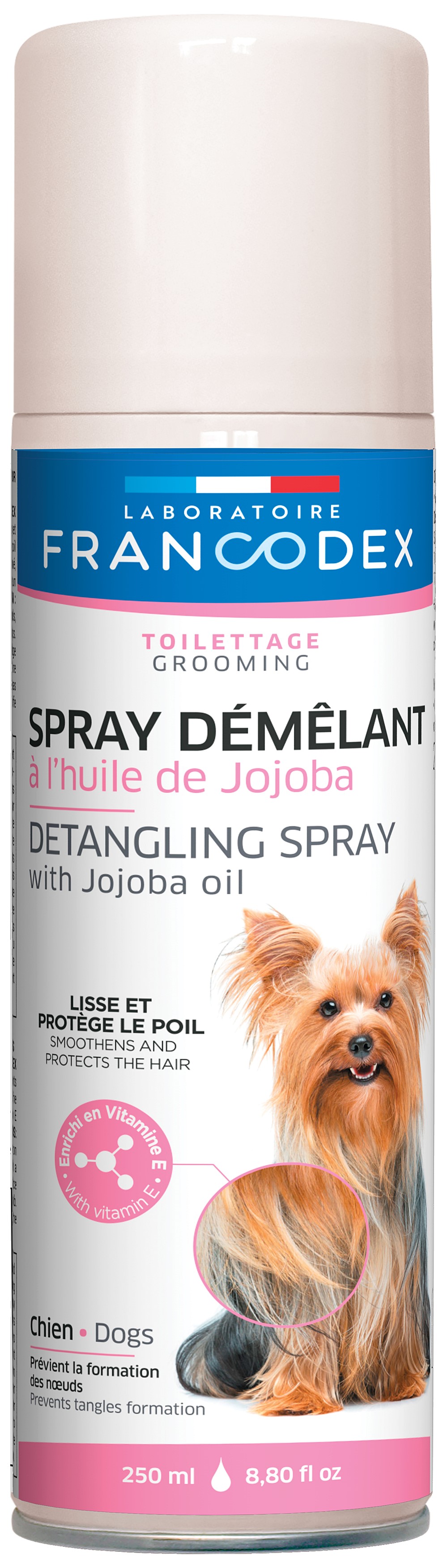 Spray démêlant chien Jojoba 250ml