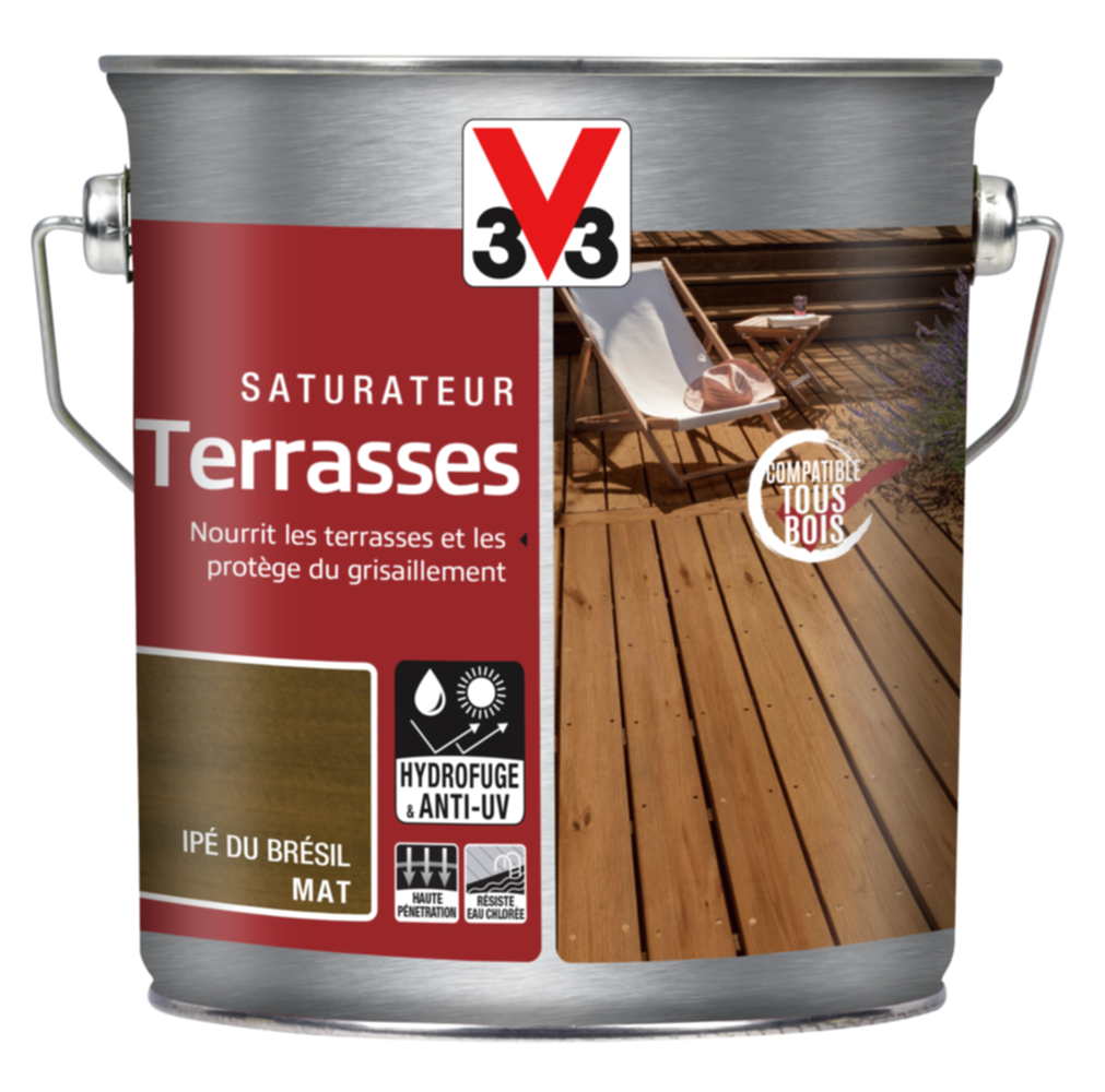 Saturateur pour terrasse coloris Ipé du Brésil 2,5L - V33