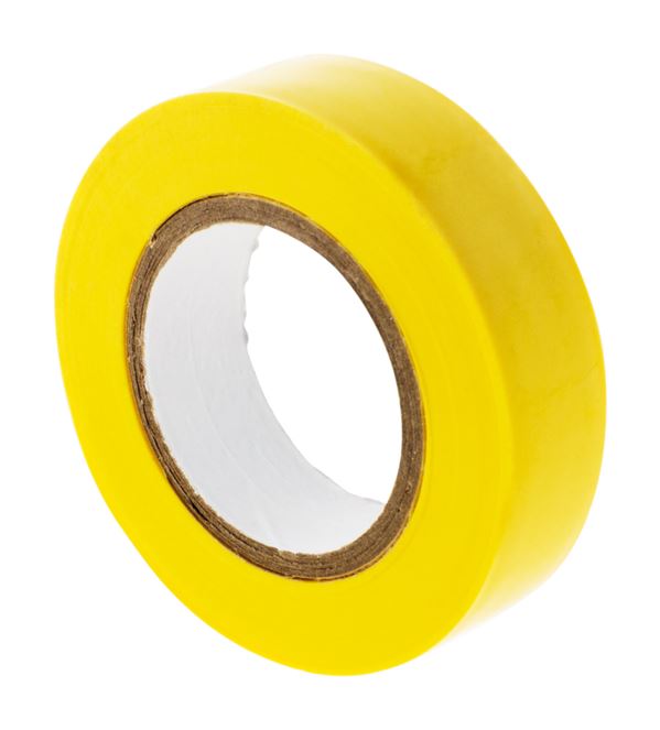 Rouleau adhesif 15mm x 10m jaune - zenitech