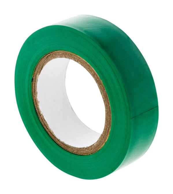 Rouleau adhesif 15mm x 10m vert - zenitech