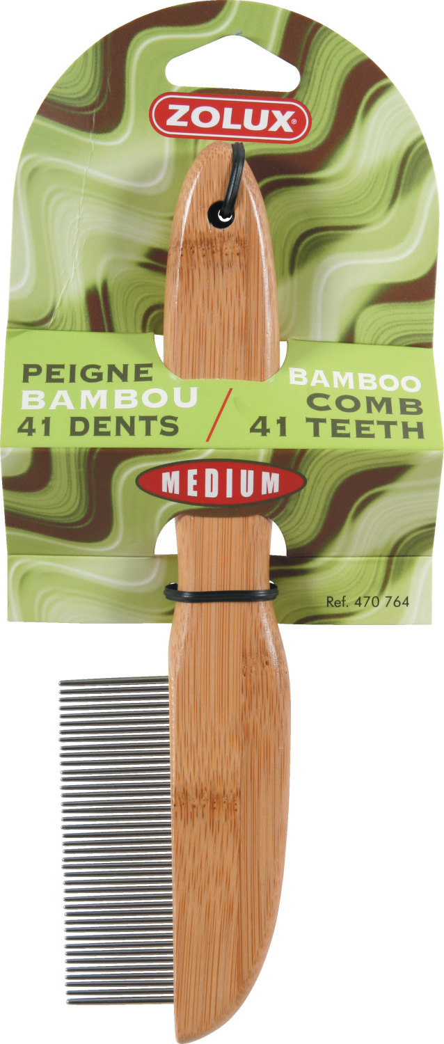 Peigne pour chien bambou 41 dents - ZOLUX