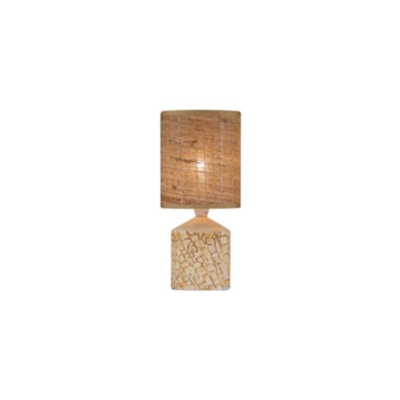 Lampe de table Flammeau Ø13 x H29 cm céramique naturel