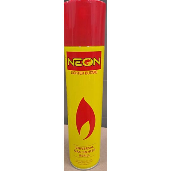 Gaz pour briquet butane 300ml - NEON