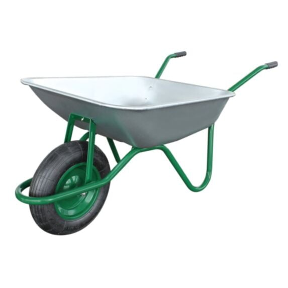 Brouette Chiaro Fort 90L cuve plastique verte