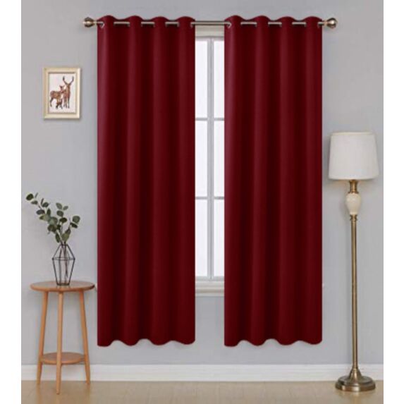 Rideau occultant 140 x 180 cm bordeaux 