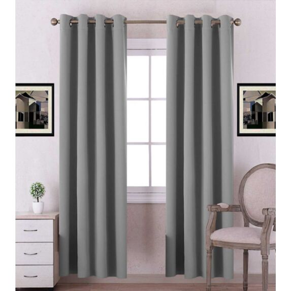 Rideau Oxford 140 x 240 cm gris blanc 