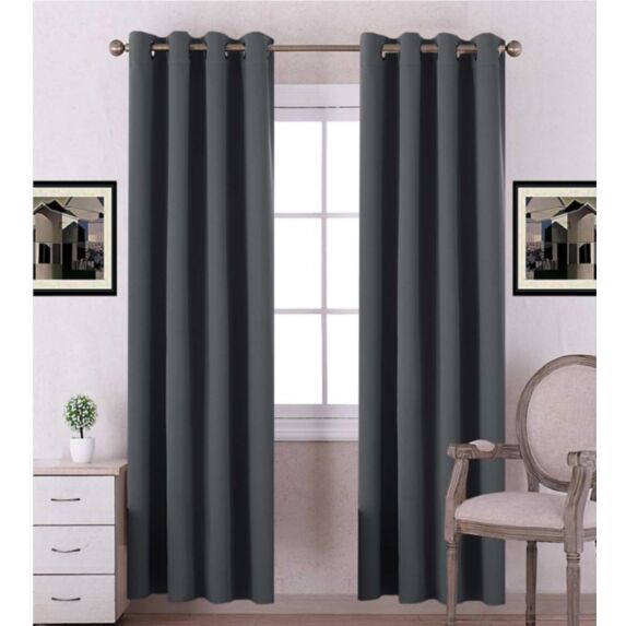Rideau Oxford 140 x 240 cm gris fonce 