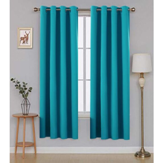 Rideau Oxford 140 x 180 cm bleu canard 