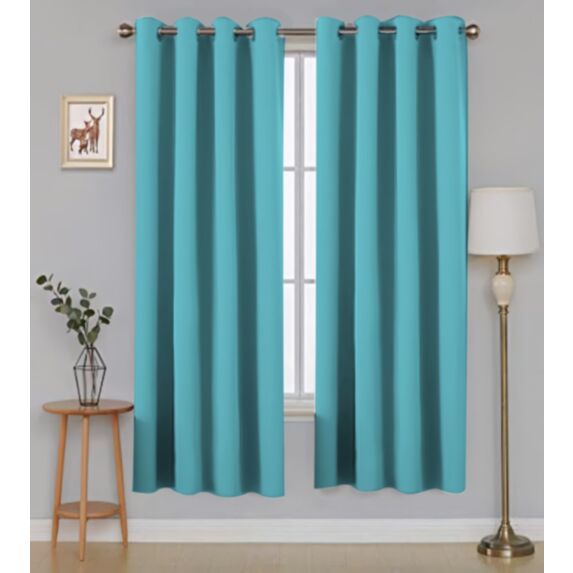 Rideau polyester Oxford 140 x 180 cm blue radiance