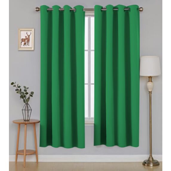 Rideau polyester Oxford 140 x 180 cm vert brillant 