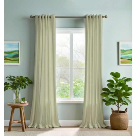 Rideau occultant 140 x 240 cm beige sable - MAISON BONHEUR