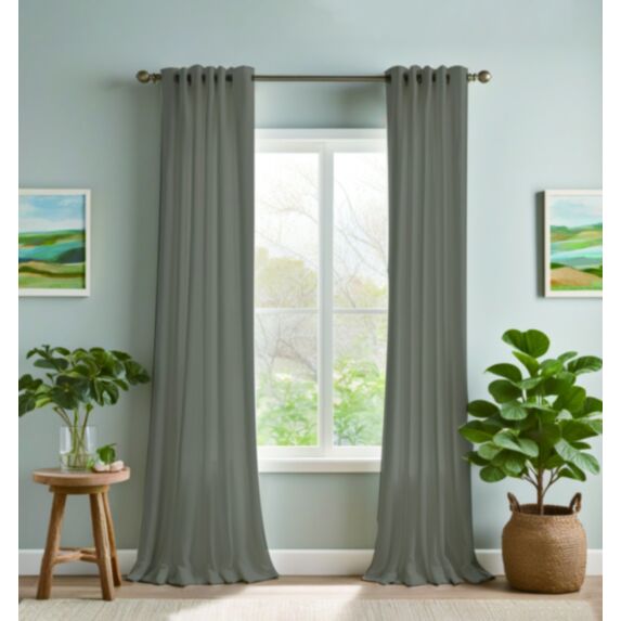 Rideau occultant 140 x 240 cm marron taupe - MAISON BONHEUR