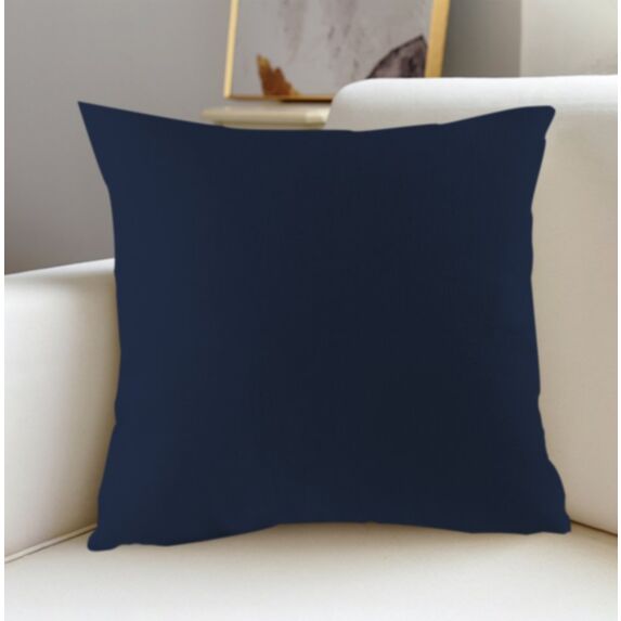 Coussin Oxford 40 x 40 cm bleu marine - MAISON BONHEUR
