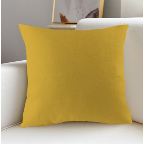 Coussin Oxford 40 x 40 cm moutarde - MAISON BONHEUR